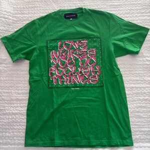 Bianca Chandon Green Love Makes You Do Foolish Things Graphic T-Shirt Mens M